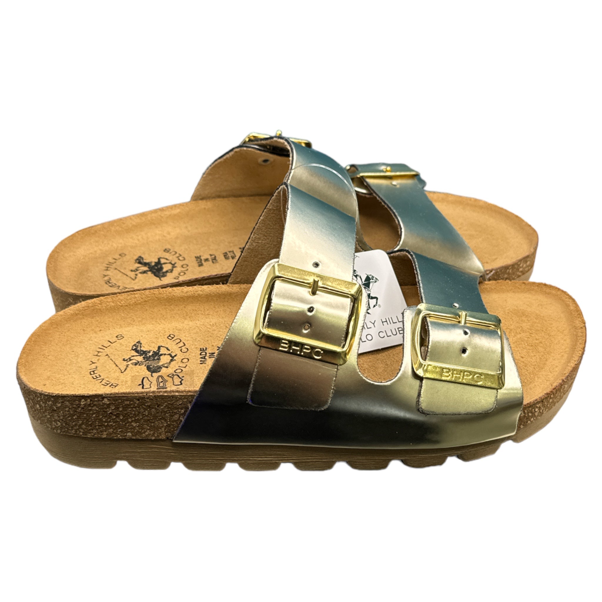 Beverly Birkenstock laminato oro