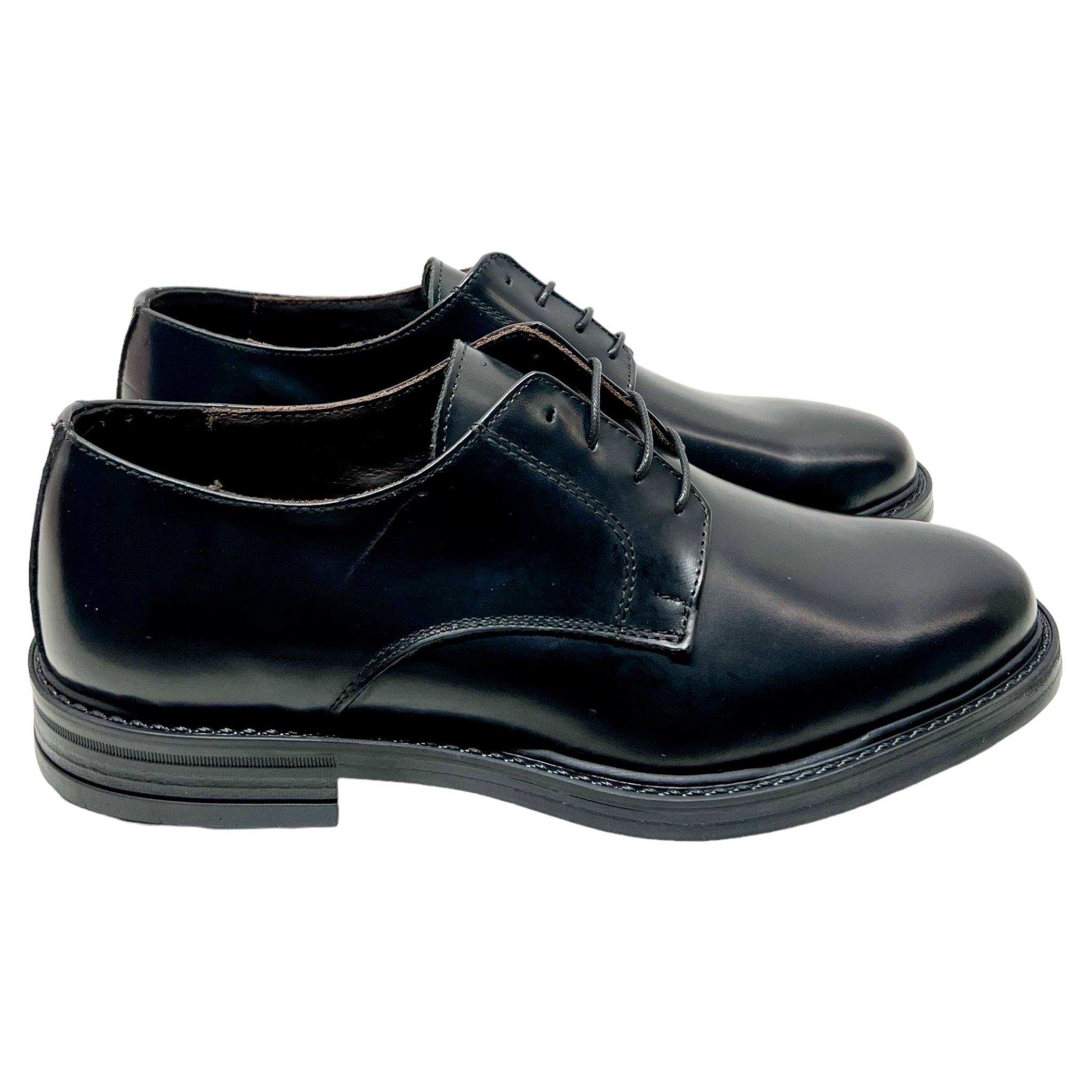 Scarpe Oxford In pelle Nera Spazzolata